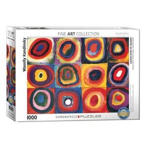 New Kandinsky 1000 piece Puzzle Study Squares. Eurographics Fine Art Collection.
